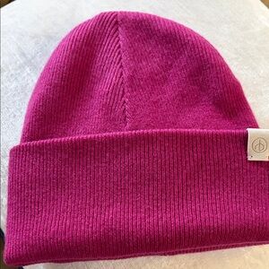 Rag and Bone Raspberry pink Knit Beanie